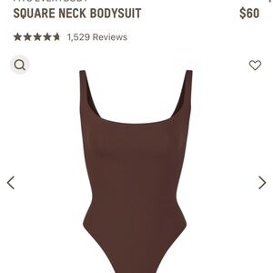 Skims Fits Everybody Square Neck Bodysuit